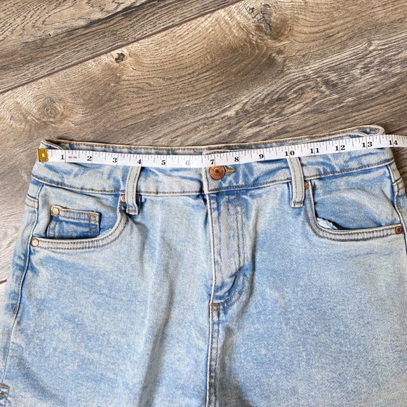 MyStyle high waisted distressed light blue denim shorts - Picture 6 of 6
